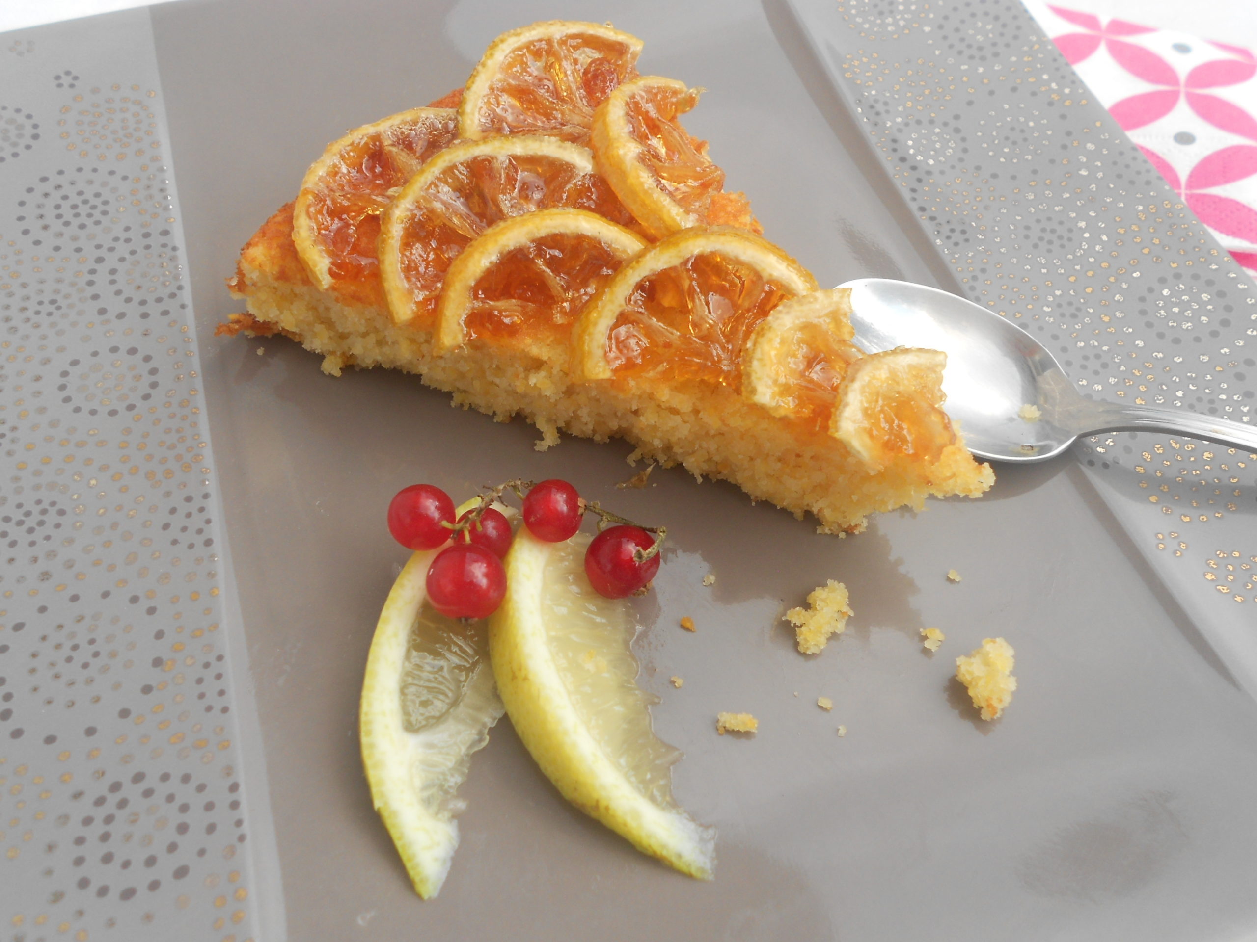 un dessert sans gluten au citron