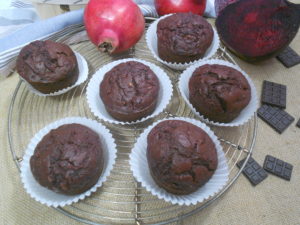 muffin sans gluten à la betterave