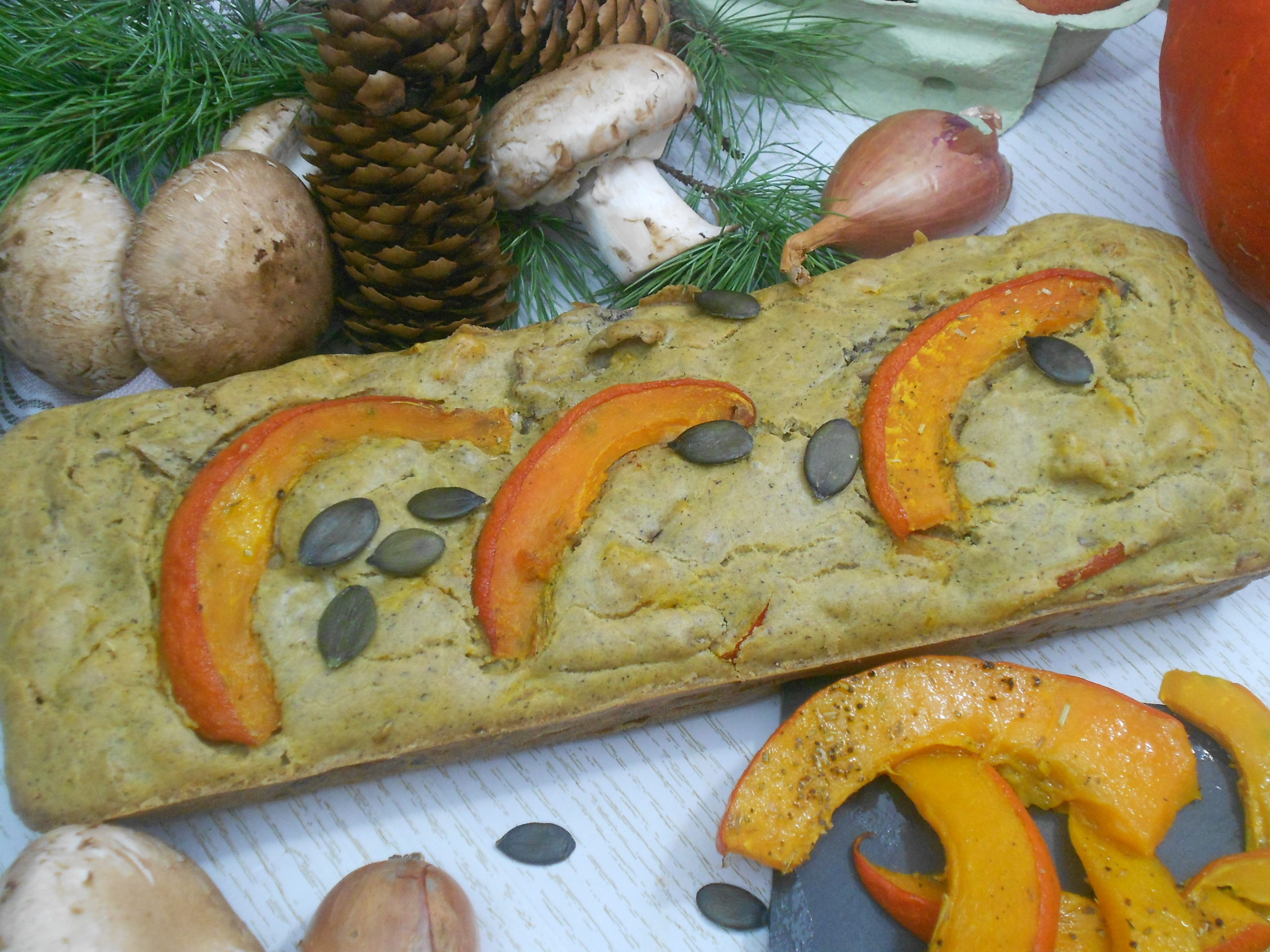 Cake sans gluten au potiron