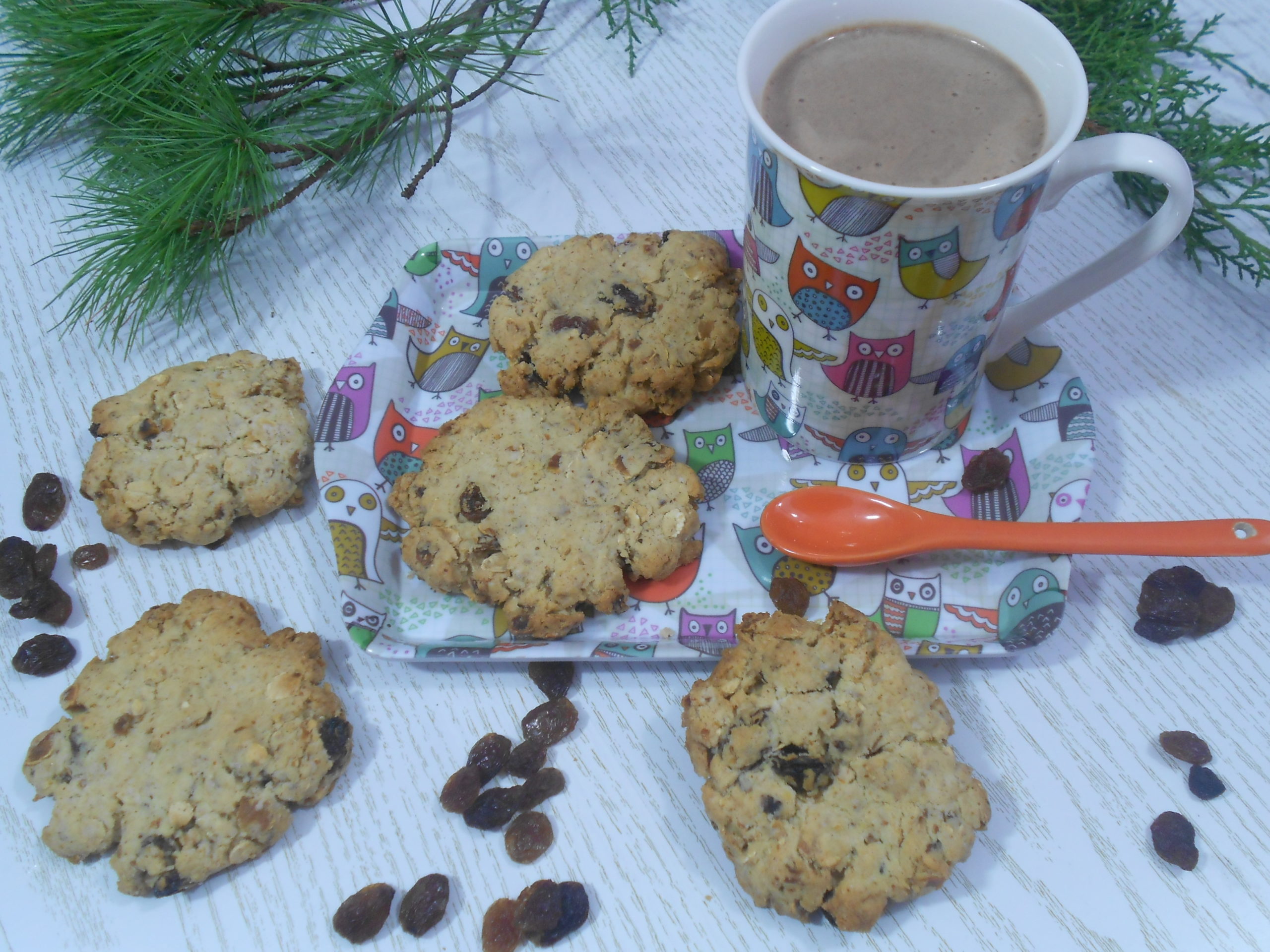 des cookies gourmands aux flocons de châtaignes