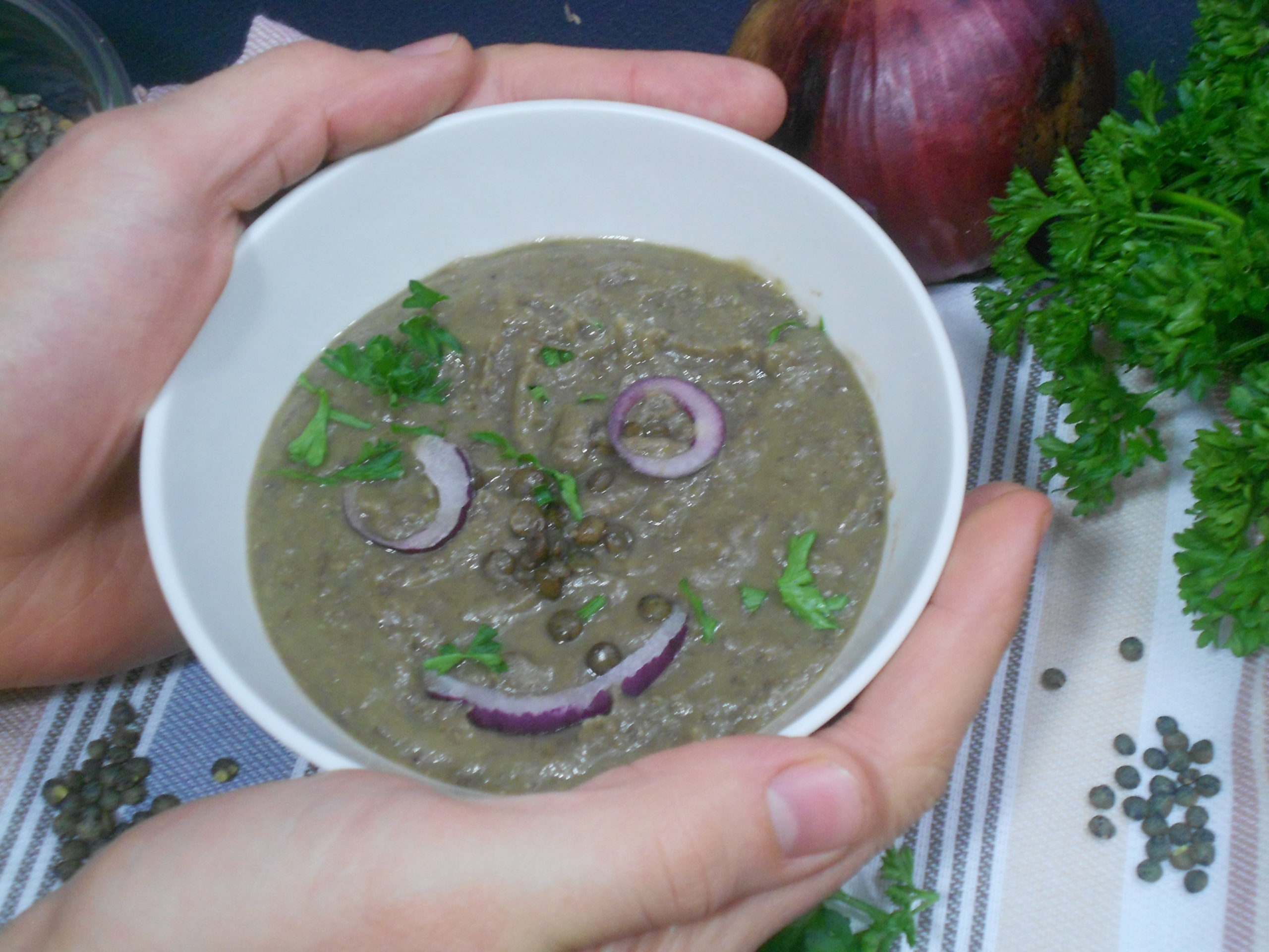 une délicieuse crème de lentilles un aliment riche en fibres