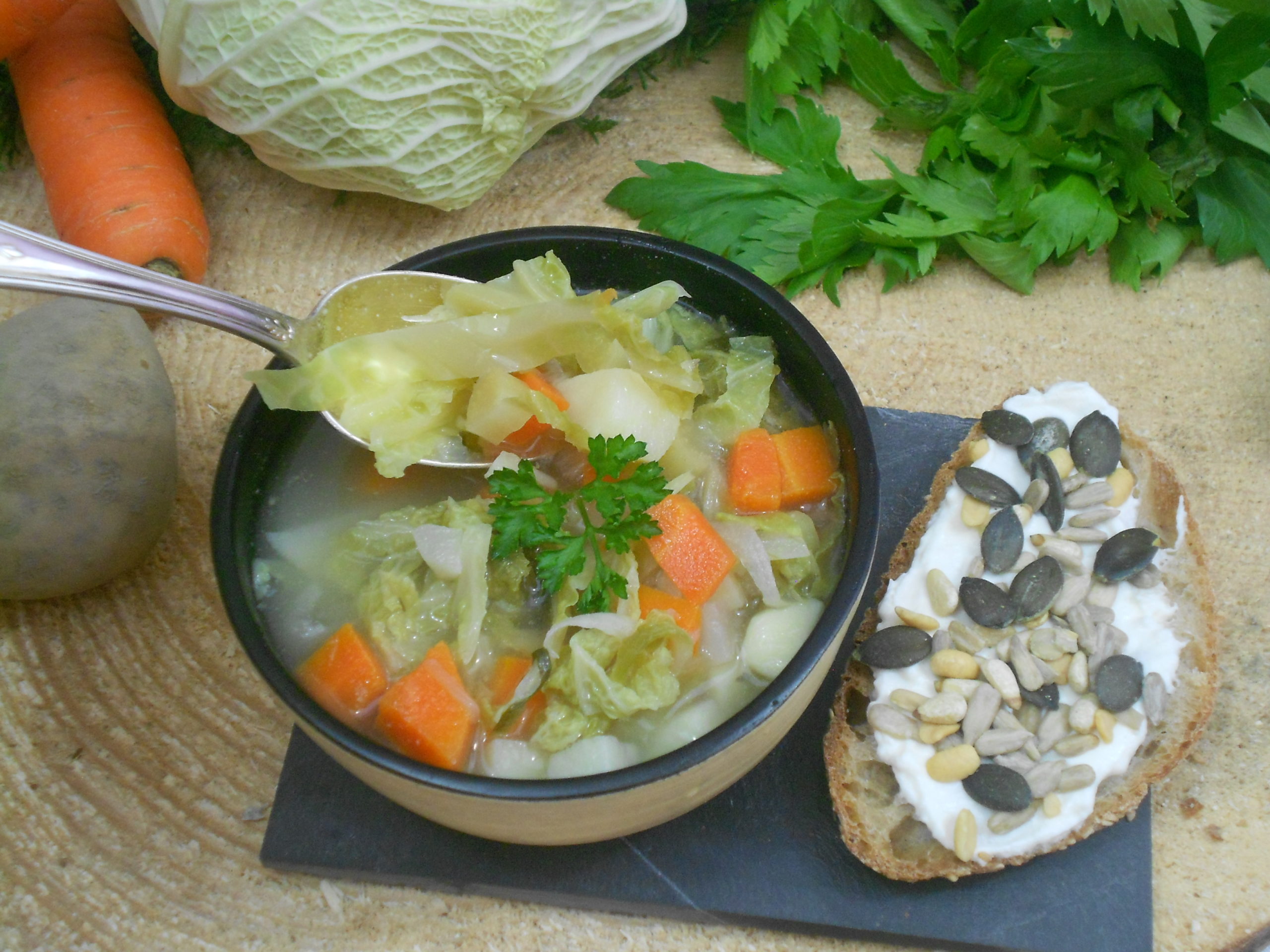 une soupe pour une alimentaion saine