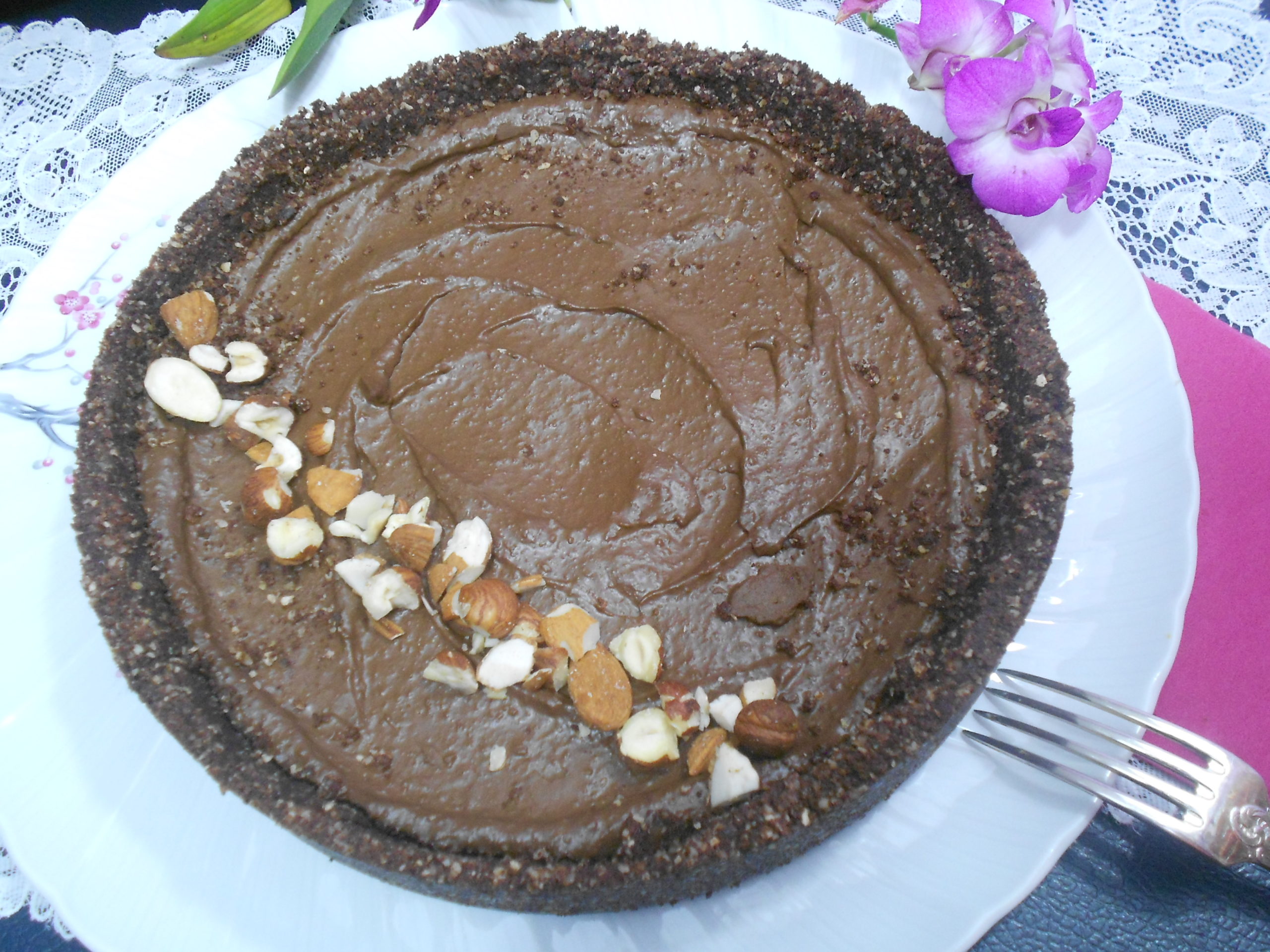 un gâteau sans oeuf sans lait au chocolat et avocat