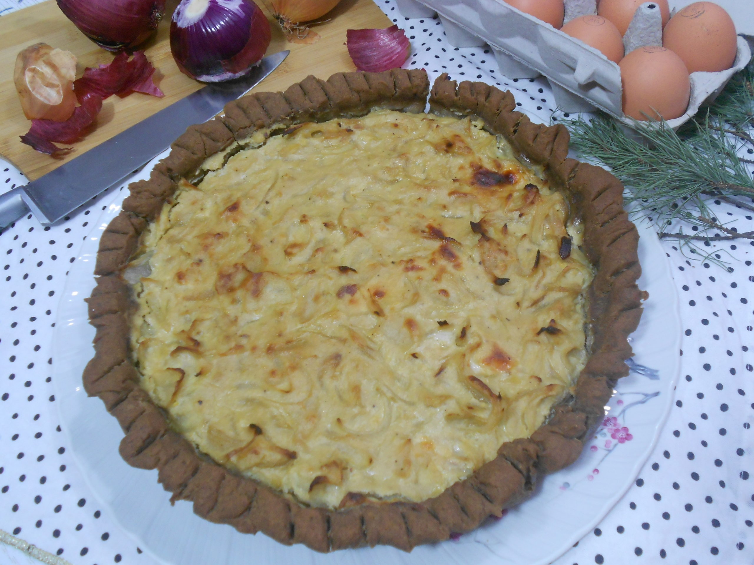 une recette saine et gourmande de tarte à l'oignon