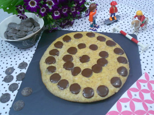 un gâteau sans lactose au chocolat