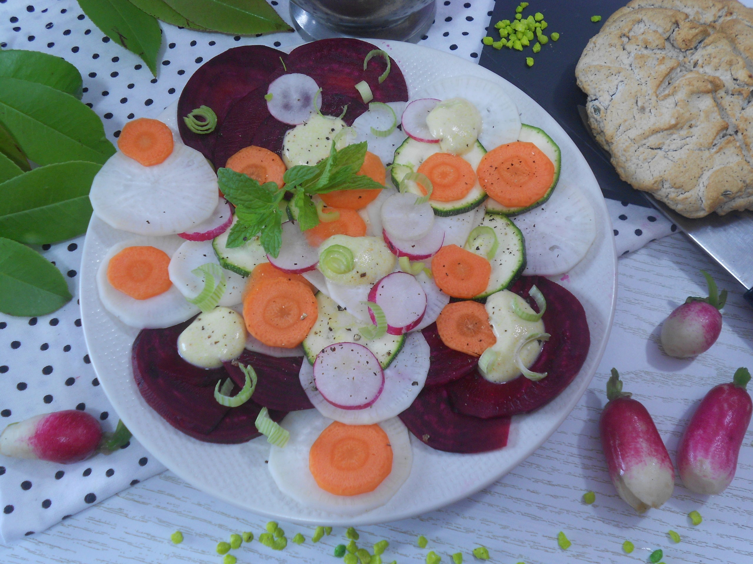 carpaccio végé anti inflammatoire