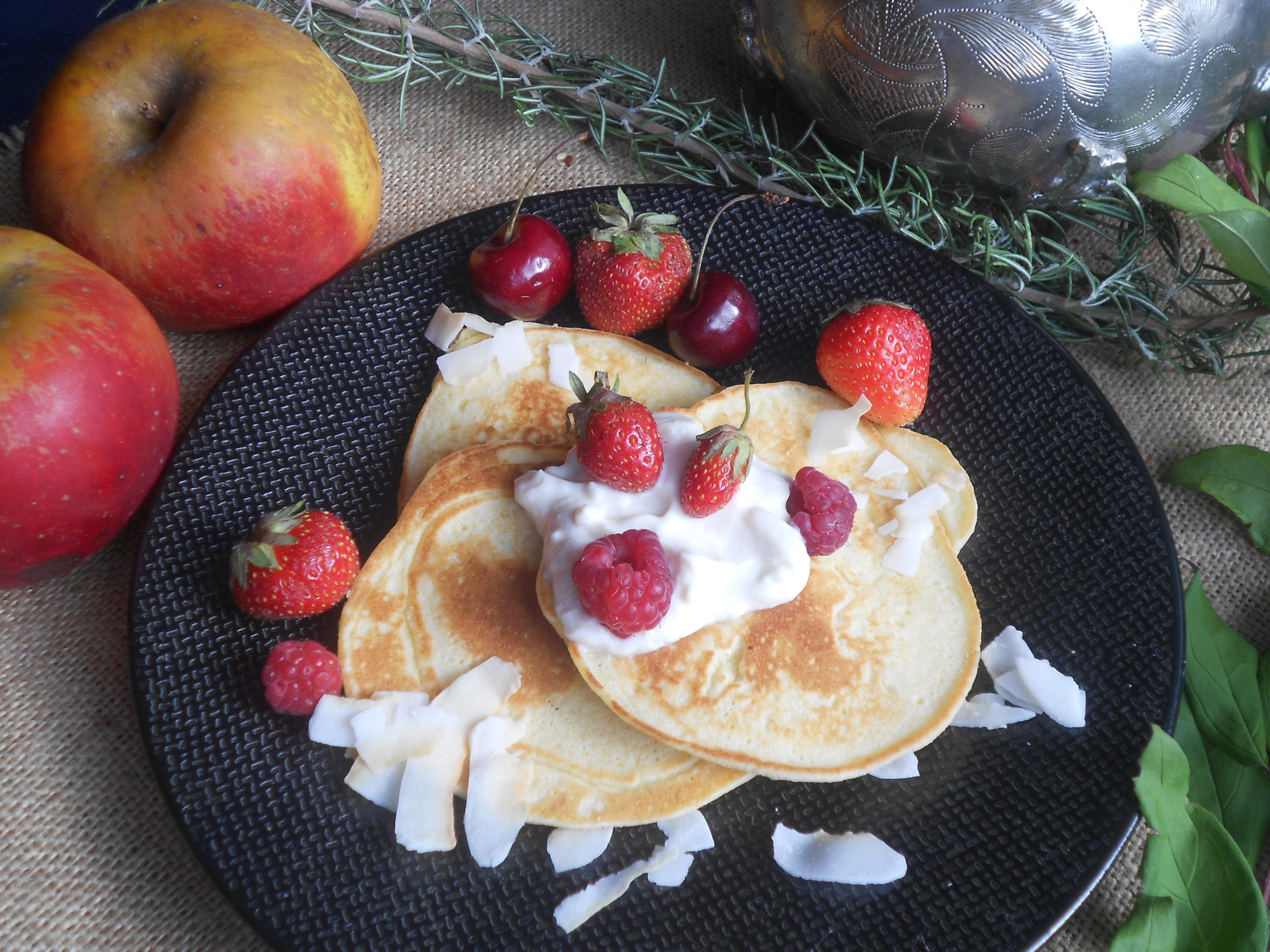 pancakes à la farine de coco