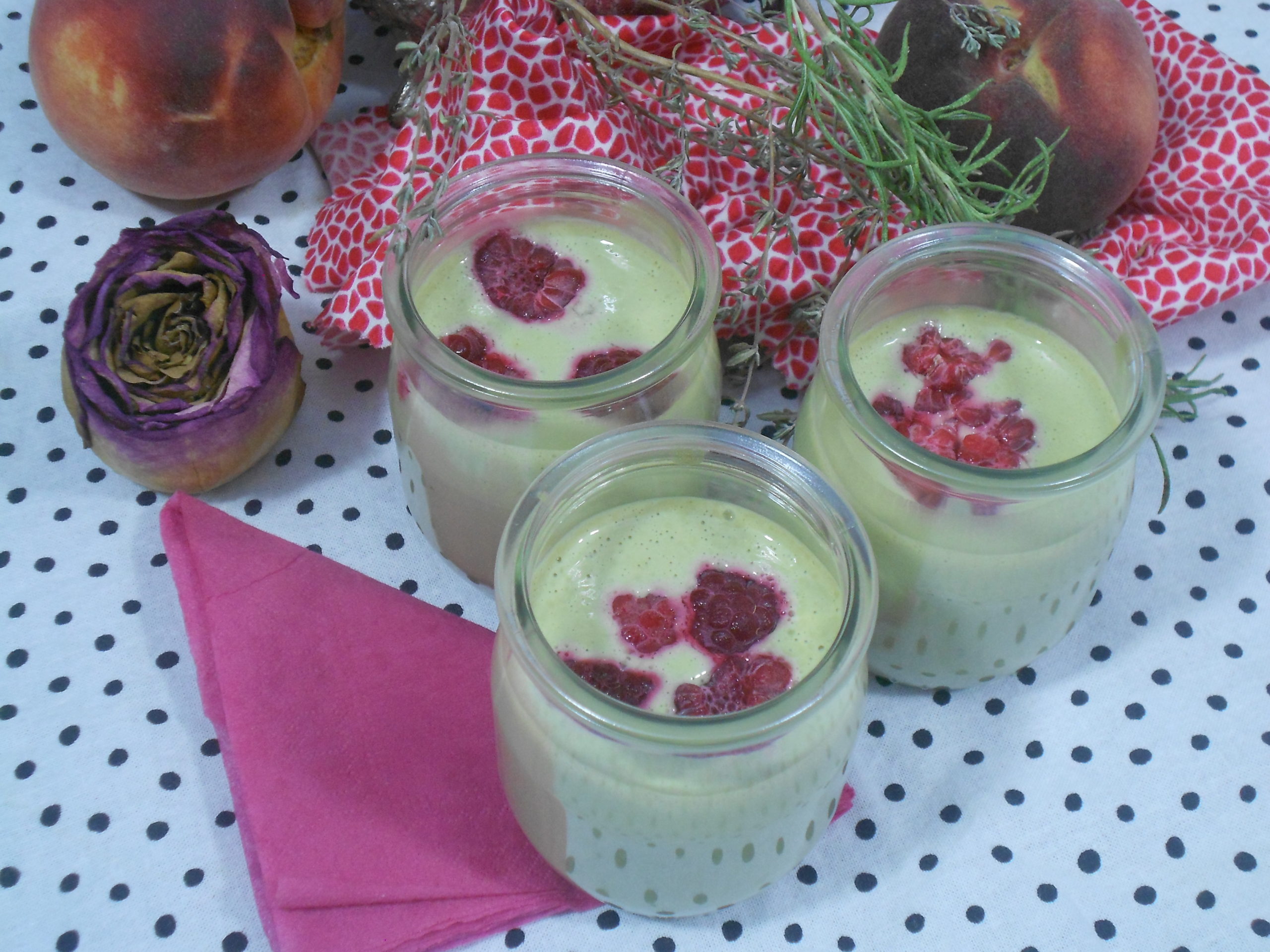 crème dessert au matcha