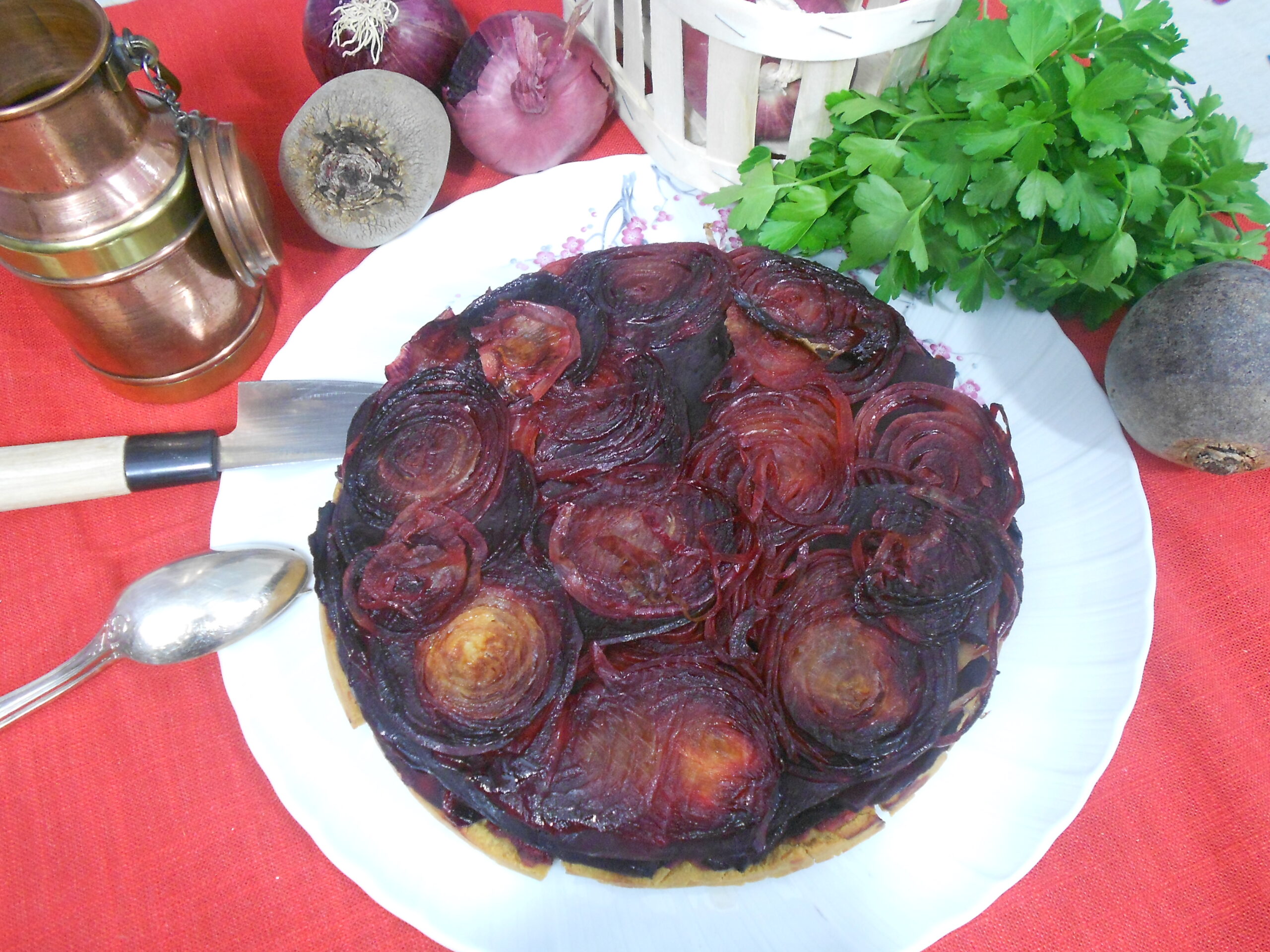 La célèbre tarte tatin en version salée