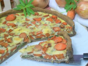 quiche aux carottes sans gluten